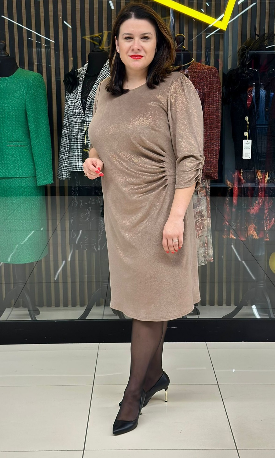 Mesh dress - 42-52 NEW