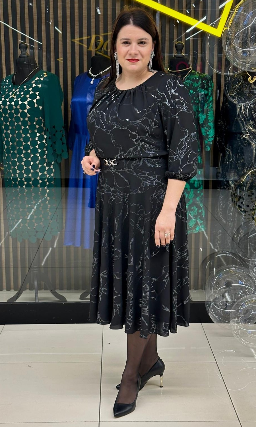 Mesh dress - 42-52  NEW