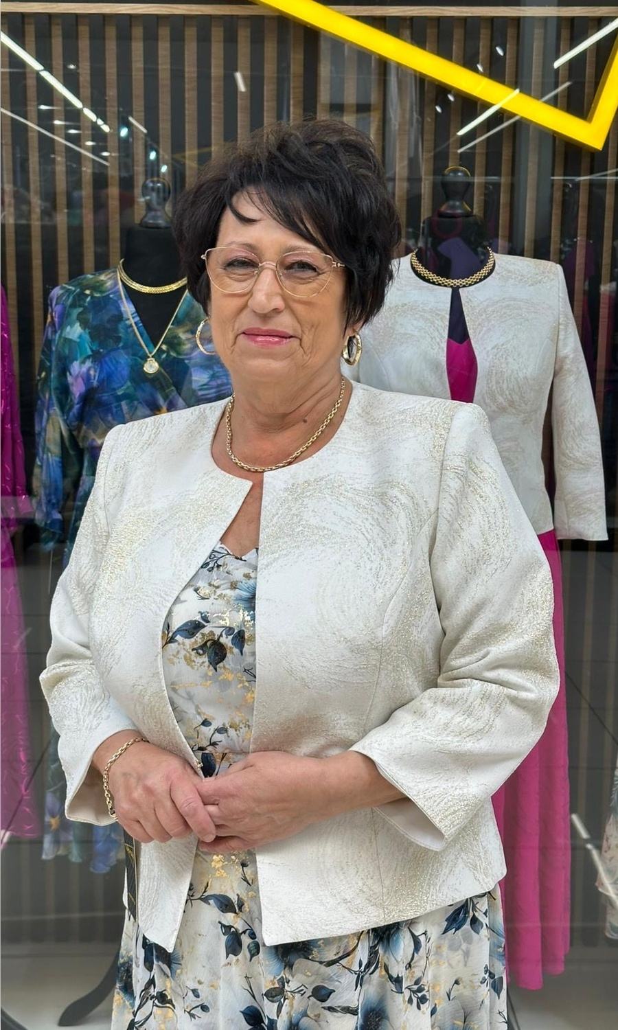 MIDI mesh dress ECRU ROSE size 42-50 NEW