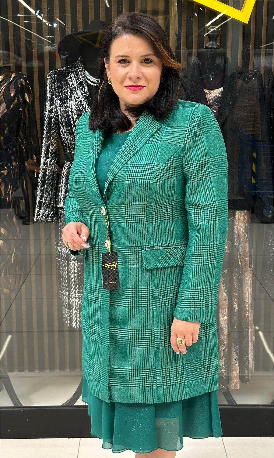 Black long jacket chanel 42-52 