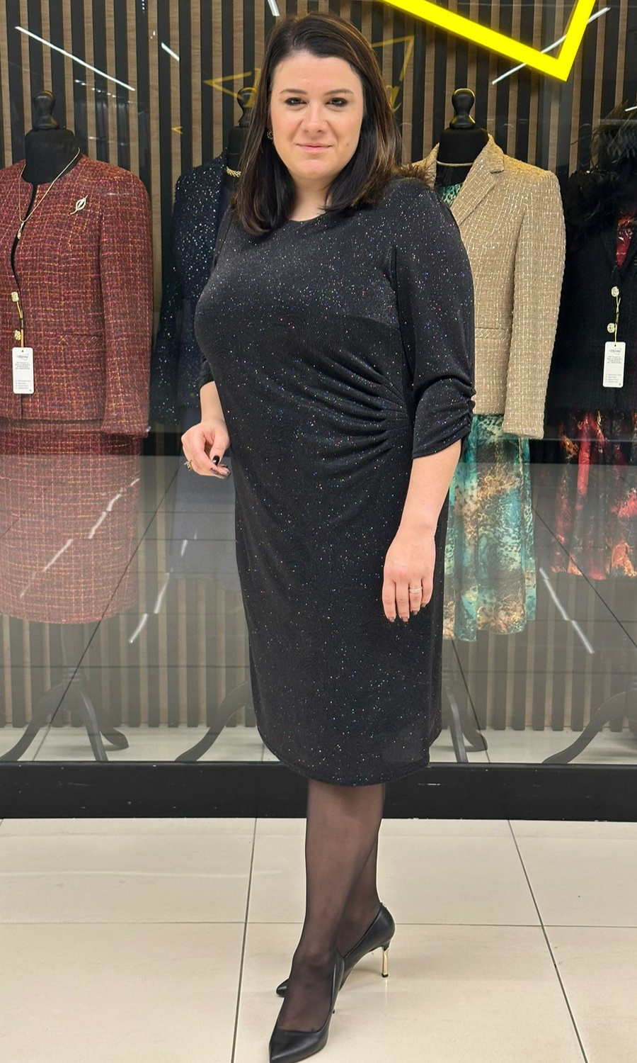 Mesh dress - 42-52  NEW