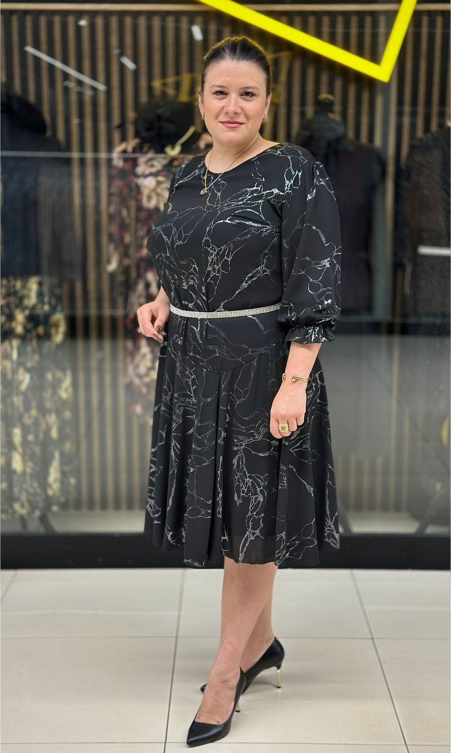 Mesh dress - 42-52  NEW