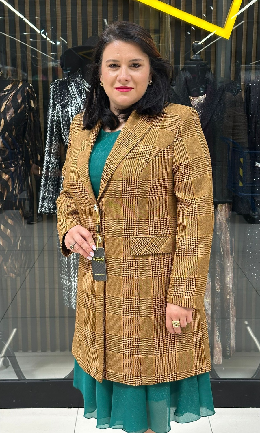 Black long jacket chanel 42-52 